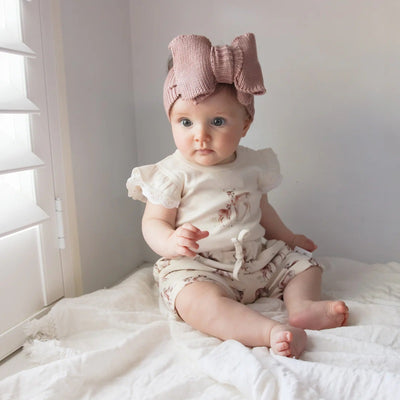 Aster & Oak Fawn Meadow Shorts - Natural