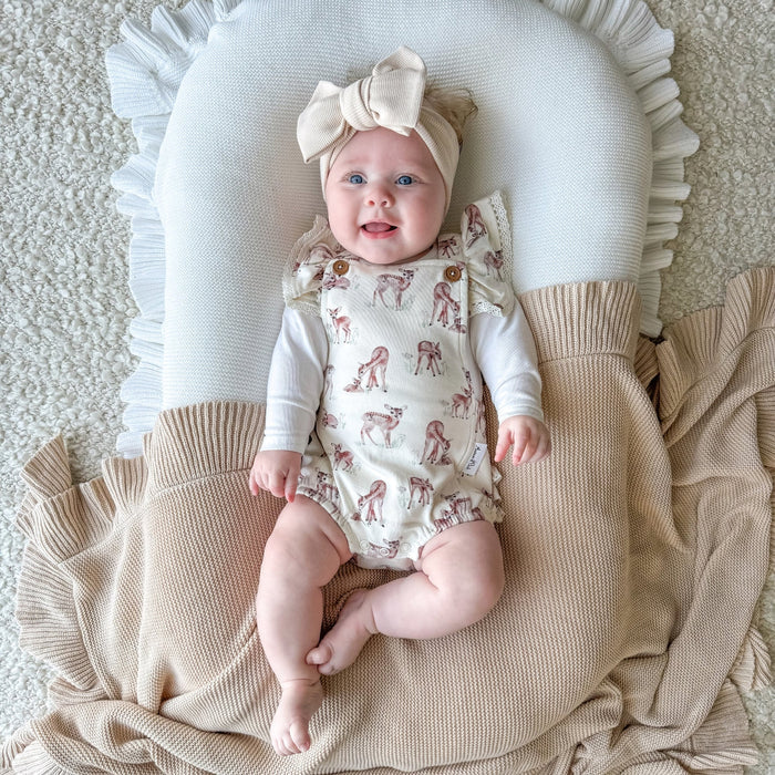 Aster & Oak Fawn Meadow Playsuit - Natural