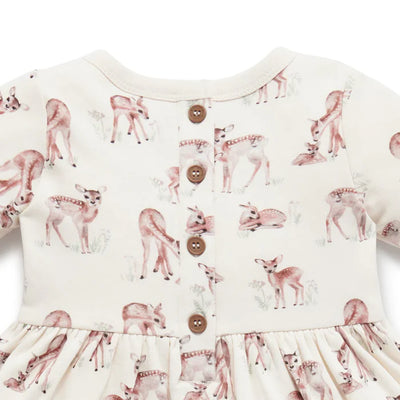 Aster & Oak Fawn Ruffle Dress - Natural