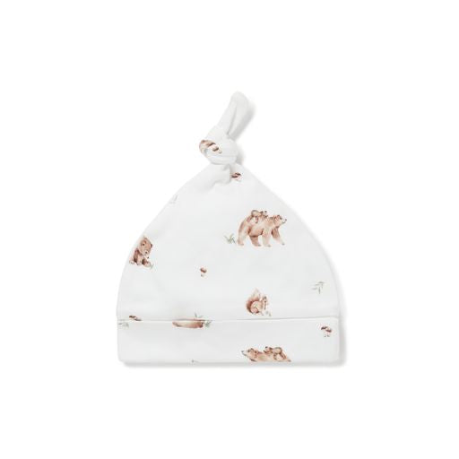 Aster & Oak Little Bear Knot Hat - Natural