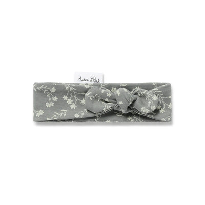 Aster & Oak Mia Floral Headband - Dark Sage