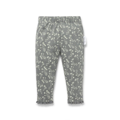 Aster & Oak Mia Floral Leggings - Dark Sage