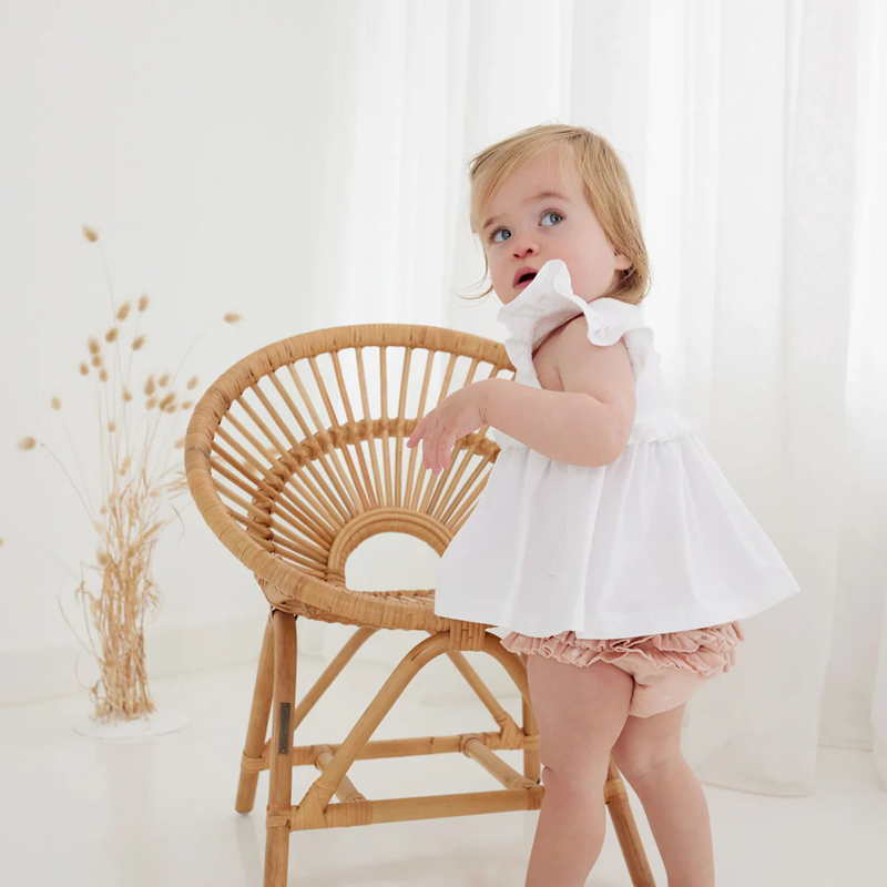 Aster & Oak Petal Pointelle Bloomers - Rose