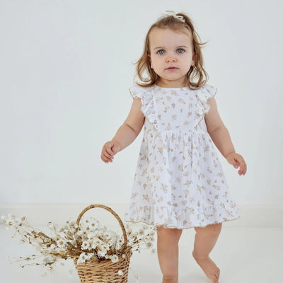 Aster & Oak Sable Muslin Dress - White