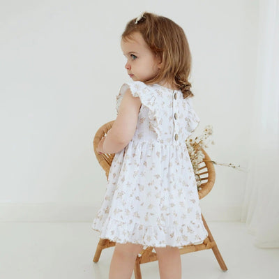 Aster & Oak Sable Muslin Dress - White