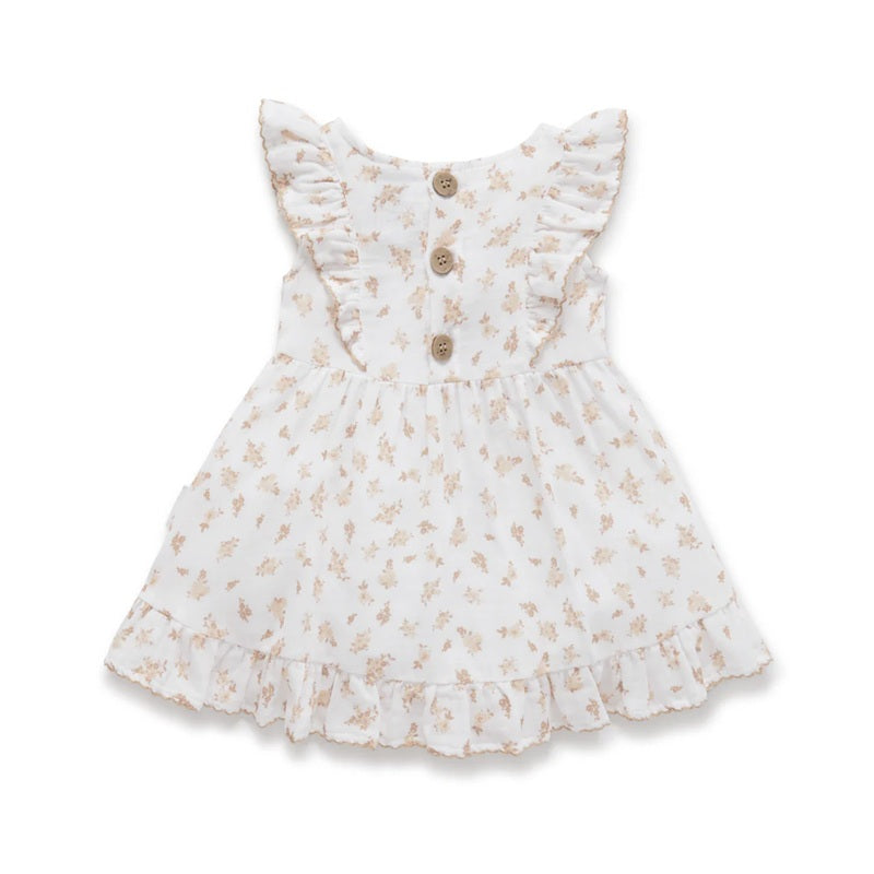 Aster & Oak Sable Muslin Dress - White