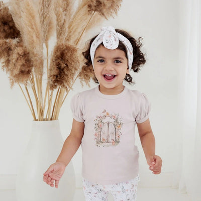 Aster & Oak Secret Garden Print Tee - Pink