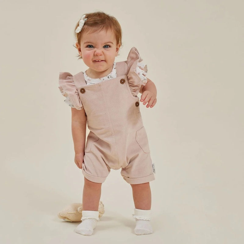 Aster & Oak Pink Cord Overalls - Pink
