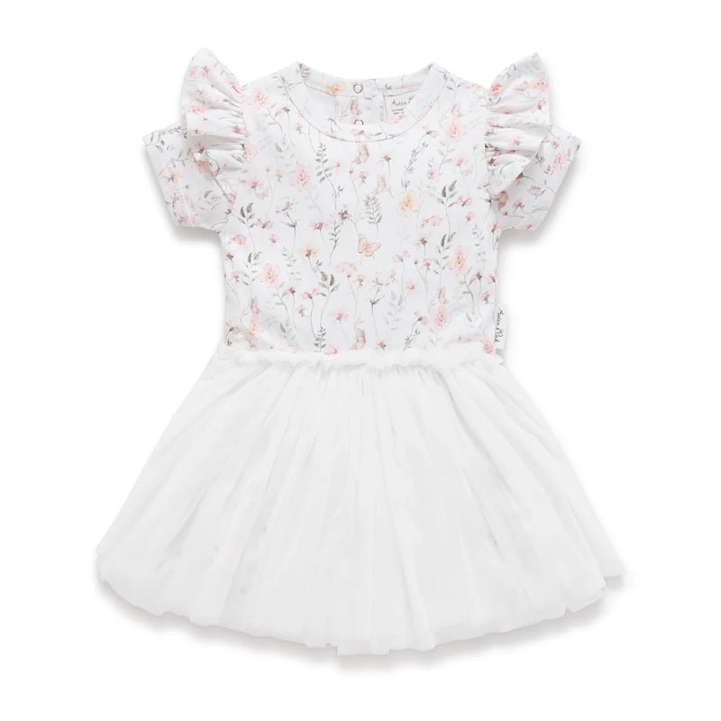Aster & Oak Secret Garden Tutu Dress - White