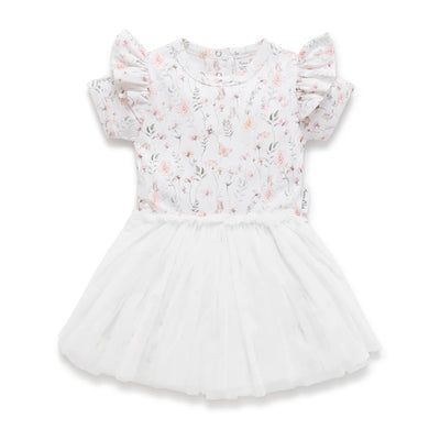 Aster & Oak Secret Garden Tutu Dress - White