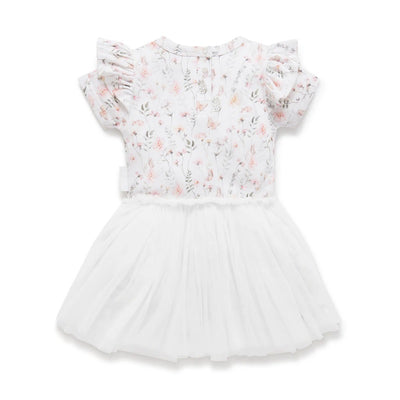 Aster & Oak Secret Garden Tutu Dress - White