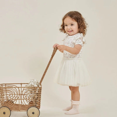 Aster & Oak Secret Garden Tutu Dress - White