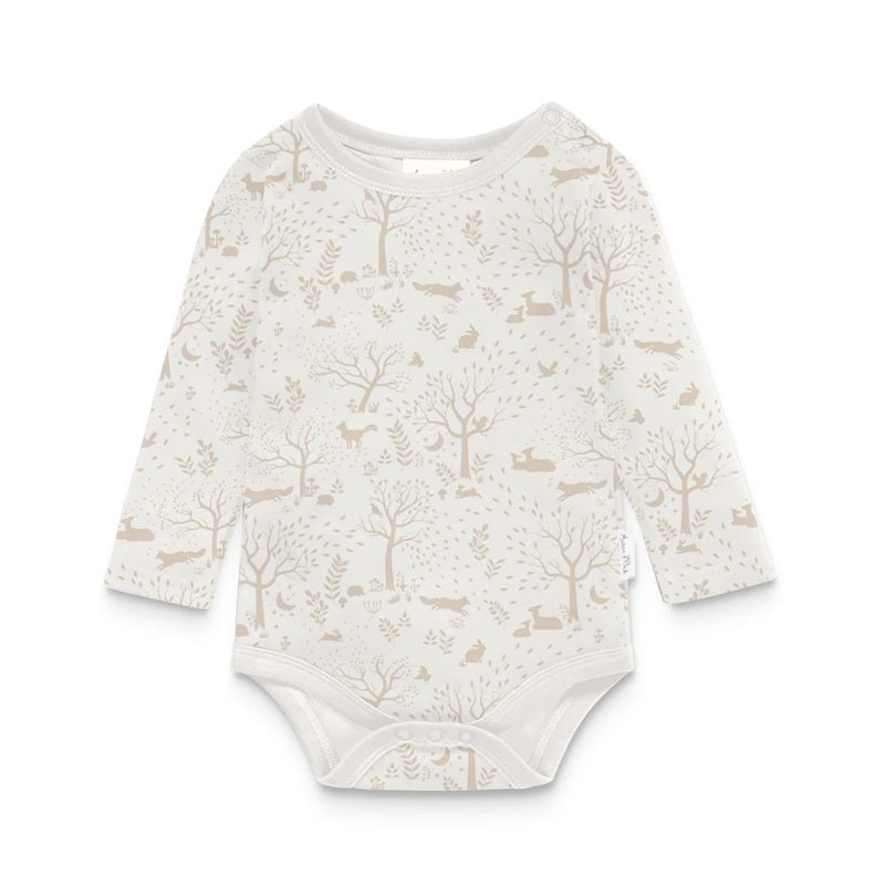 Aster & Oak Woodland Ditsy Onesie - Natural
