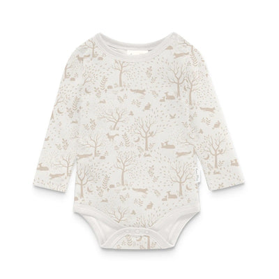 Aster & Oak Woodland Ditsy Onesie - Natural