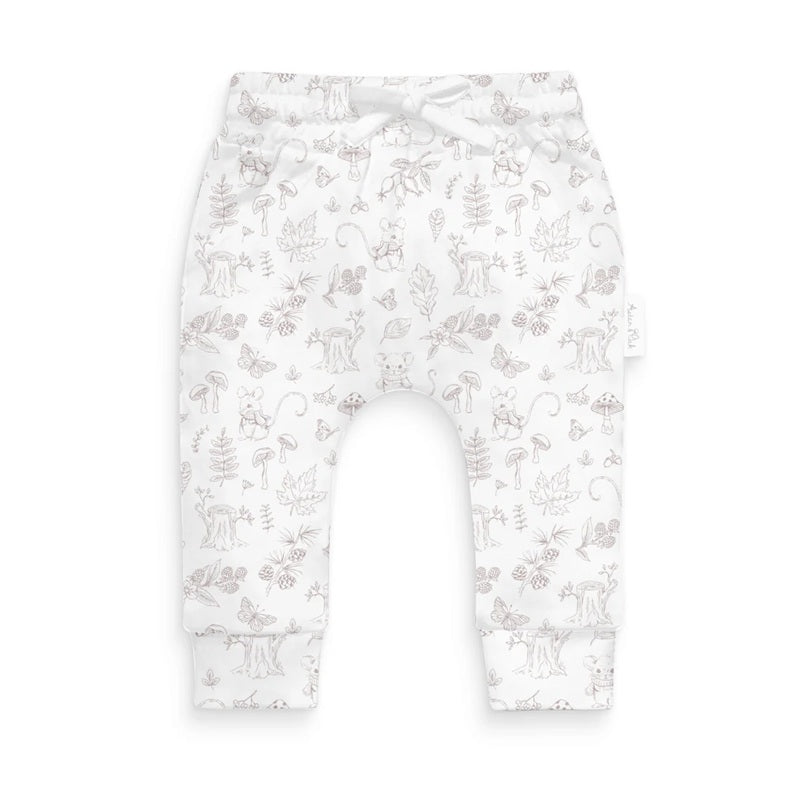 Aster & Oak Woodland Mouse Harem Pants - White
