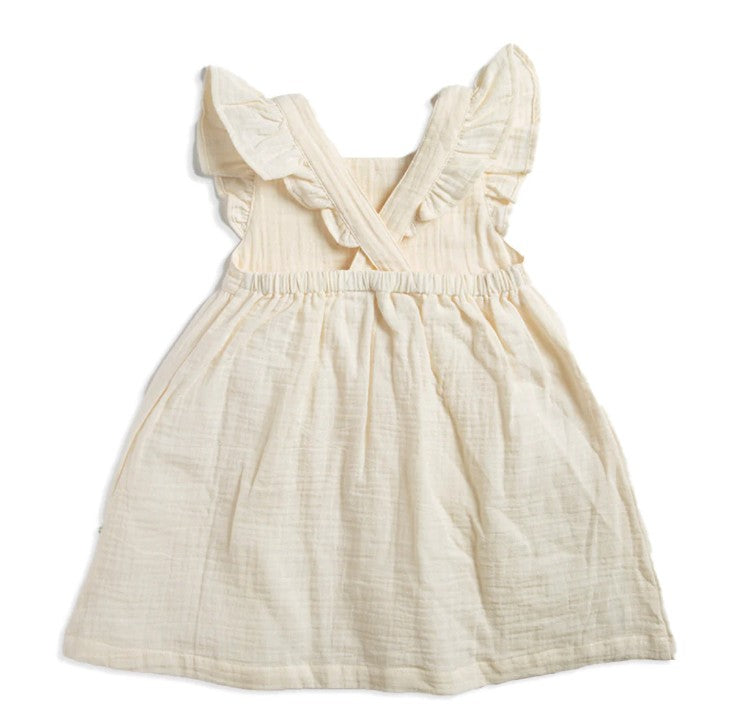 Tiny Twig Angel Dress - Natural Crinkle