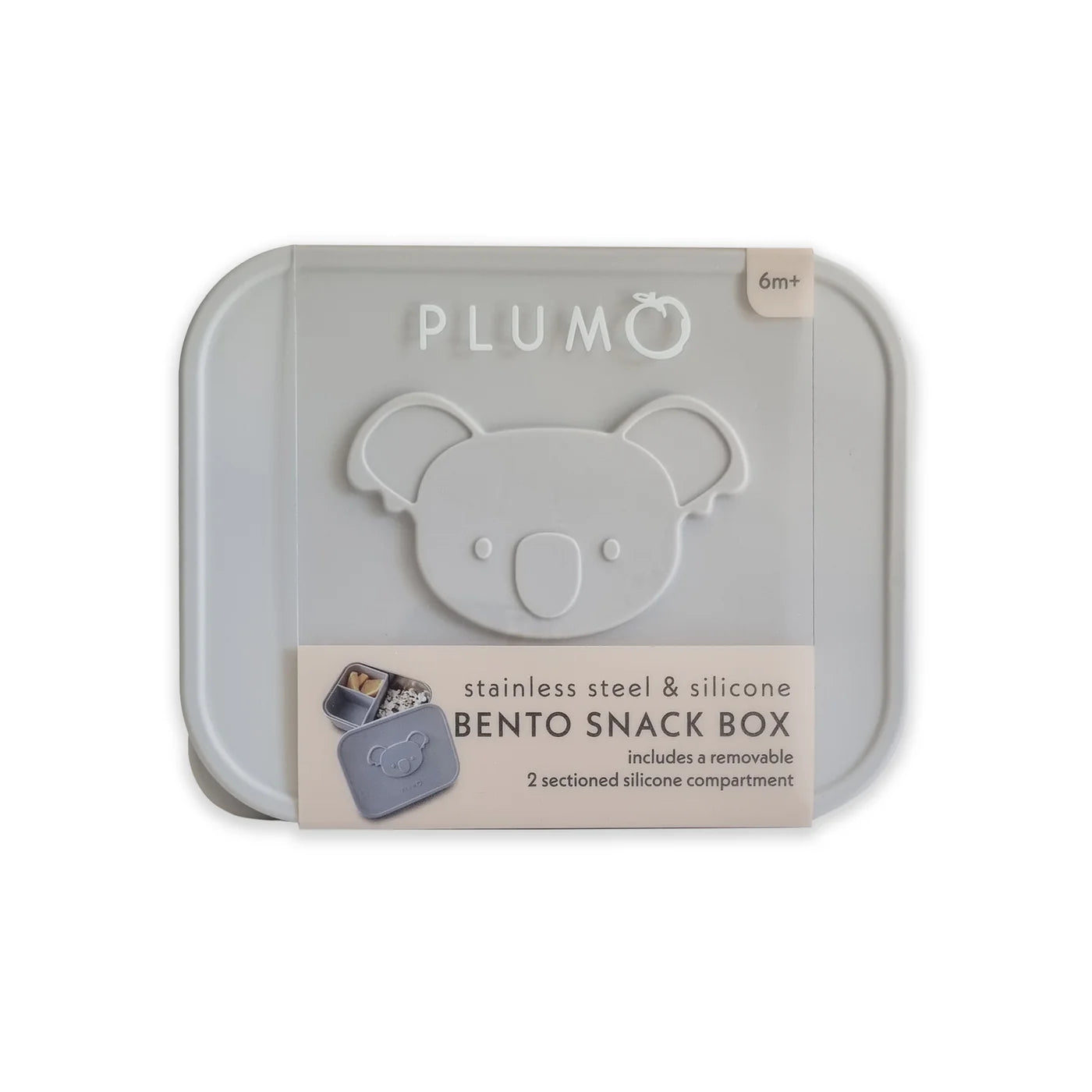 Plum Stainless-steel Bento Snack Box - Ash