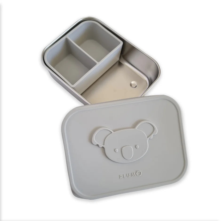Plum Stainless-steel Bento Snack Box - Ash