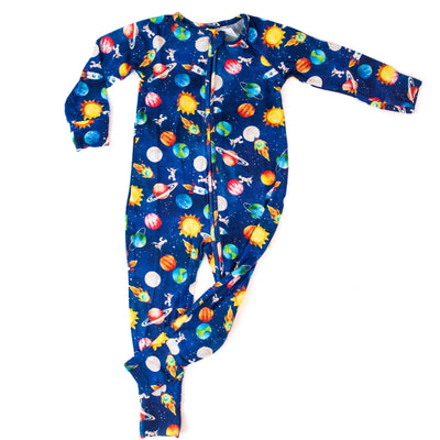 Monarch Long Sleeve Bamboo Zip Bootysuit V3 - Blast Off