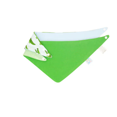 All 4 Ella Bandana Bibs 2 Pack - Crocodile