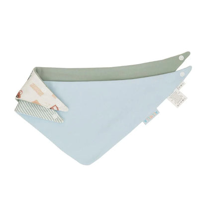 All 4 Ella Bandana Bibs 2 Pack - Blue Trucks