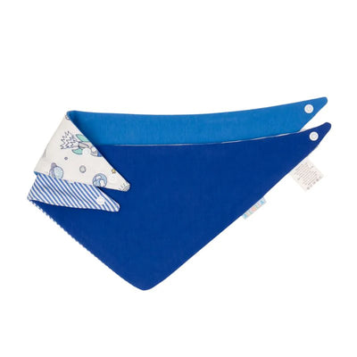 All 4 Ella Bandana Bibs 2 Pack - Blast Off