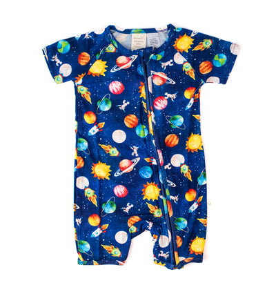 Monarch Short Sleeve Bamboo Zip Bootysuit V3 - Blast Off