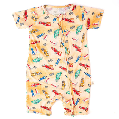 Monarch Short Sleeve Bamboo Zip Bootysuit V3 - Desert Storm