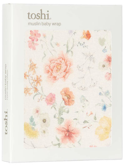 Toshi Wrap Muslin Print - Secret Garden Lilly