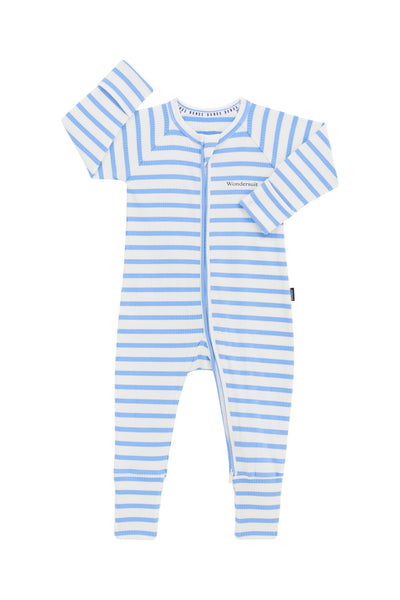 Bonds Wide Needle Rib Zippy - Sail Away/Marscapone Stripe