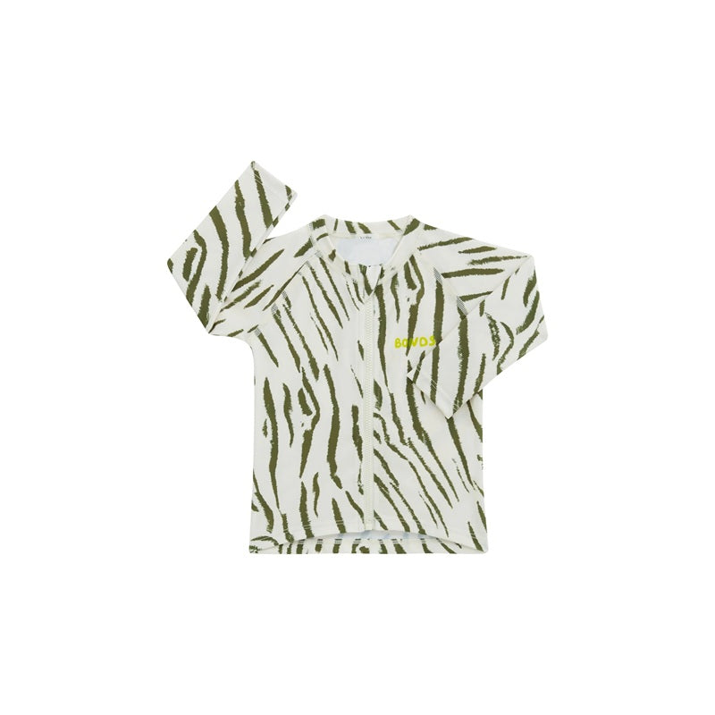 Bonds Long Sleeve Zip Rashie - Animal Instinct