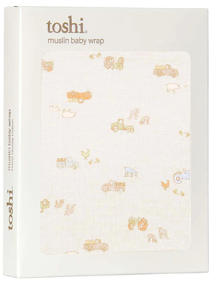 Toshi Wrap Muslin Print - Hillbilly