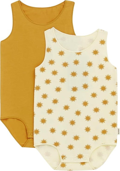 Bonds Wonderbodies Singletsuit 2 Pack - Mini Sunshine Club / Sweet Caramel