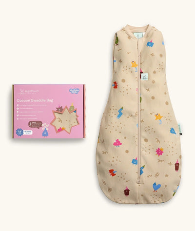 ergoPouch Australia Cocoon Swaddle Bag 1.0 TOG - Birthday Blobs
