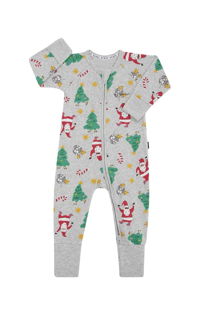Bonds Zip Wondersuit - Disco Santa Grey
