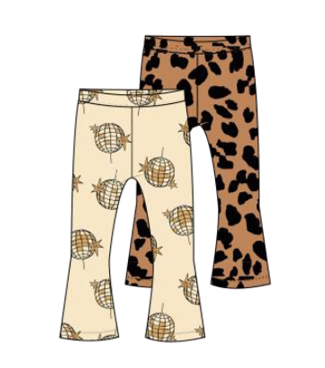 Bonds Kids Next Gen Flared Legging 2 Pack - Starlight Disco