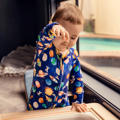 Monarch Long Sleeve Bamboo Zip Bootysuit V3 - Blast Off