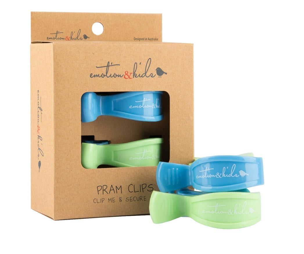 Emotion & Kids Sea Blue & Green Pram Clips 2 Pack