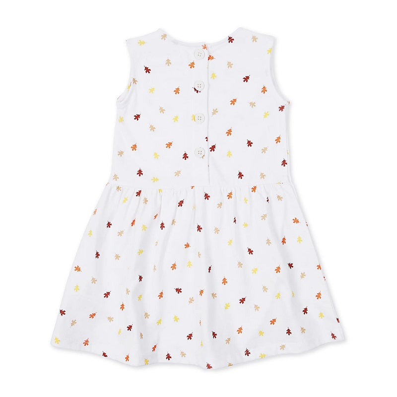 Texas Oak Calypso Dress - Fall Leaves Print