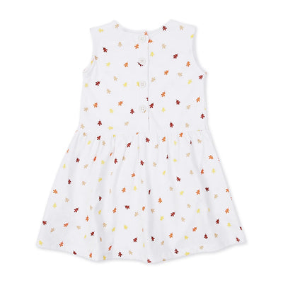 Texas Oak Calypso Dress - Fall Leaves Print