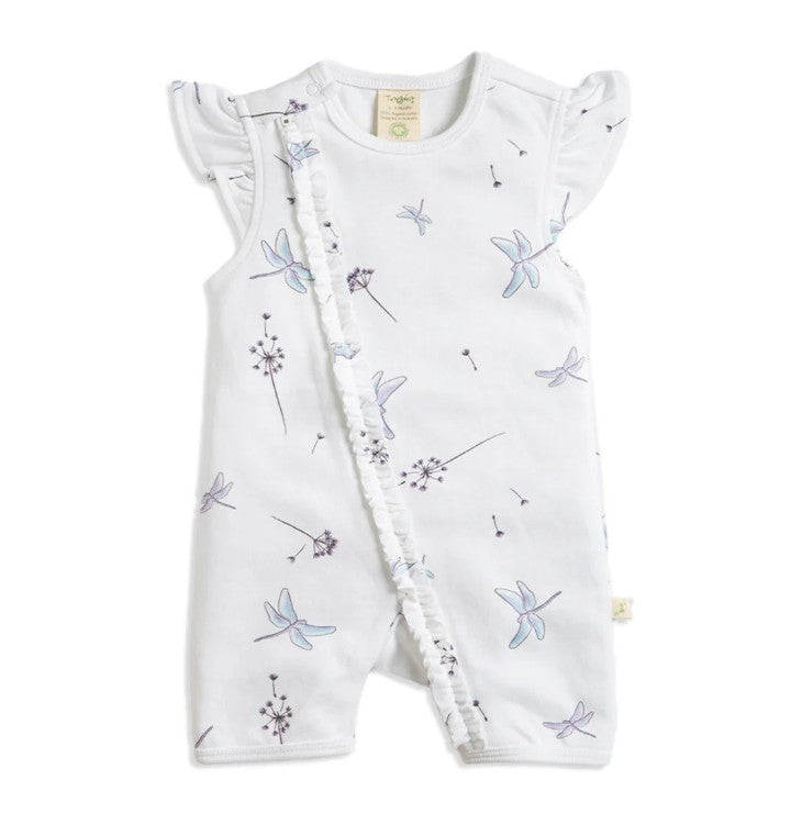 Tiny Twig Cap Sleeve Zipsuit - Dragon Fly