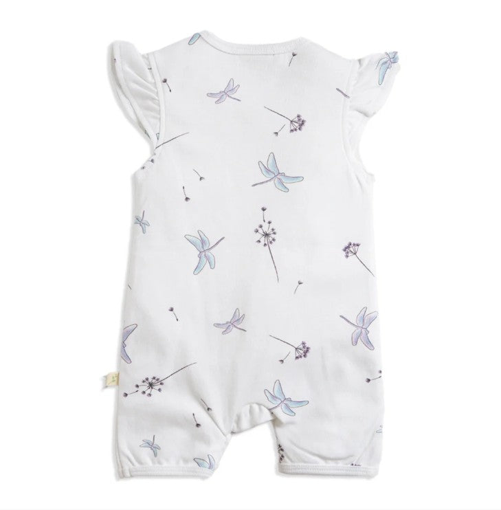 Tiny Twig Cap Sleeve Zipsuit - Dragon Fly