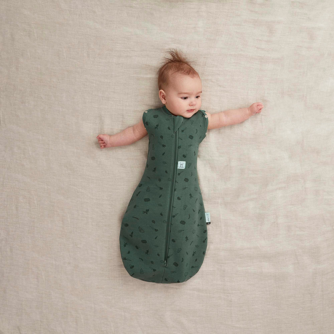 ergoPouch Australia Cocoon Swaddle Bag 1.0 TOG - Veggie Patch