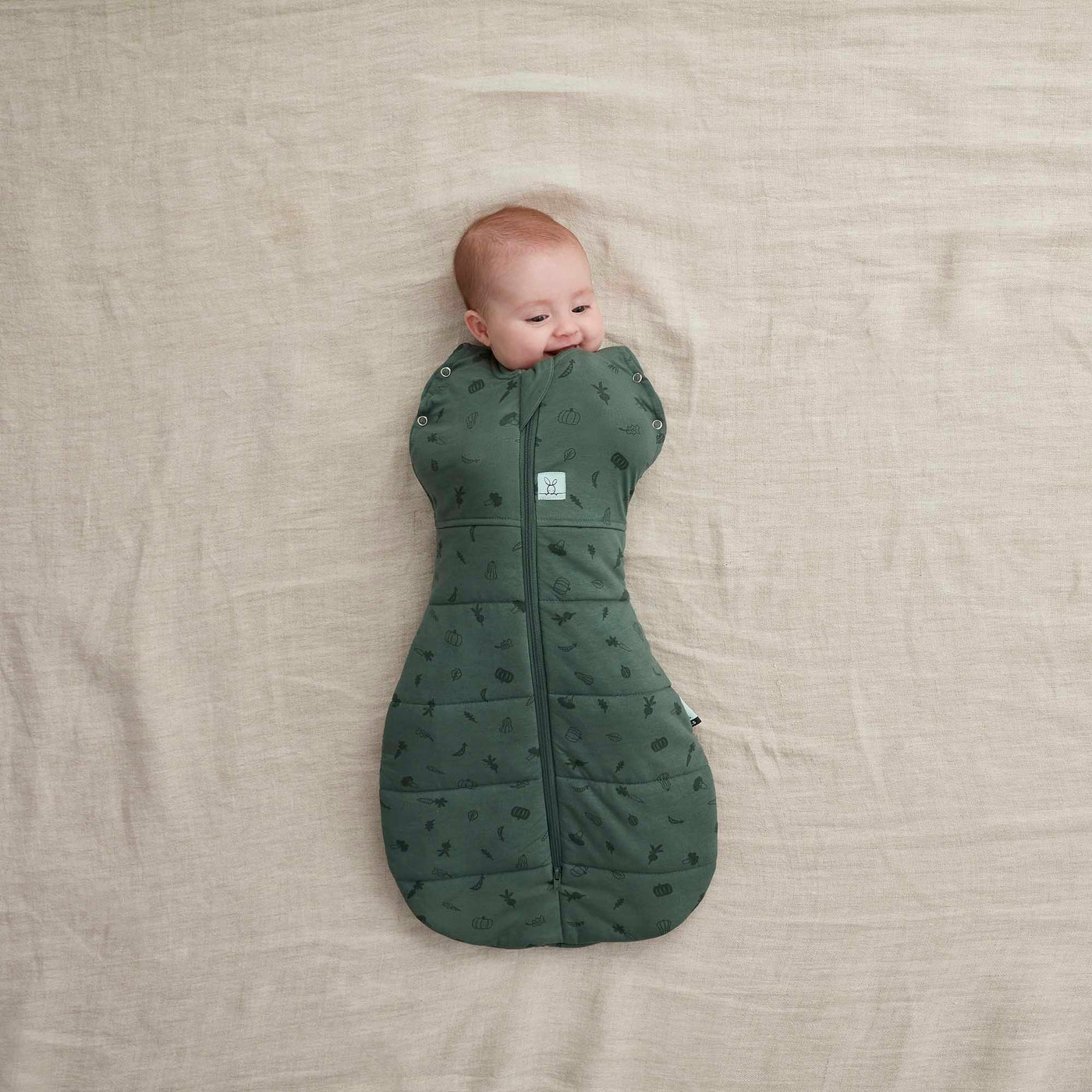 ergoPouch Australia Cocoon Swaddle Bag 1.0 TOG - Veggie Patch