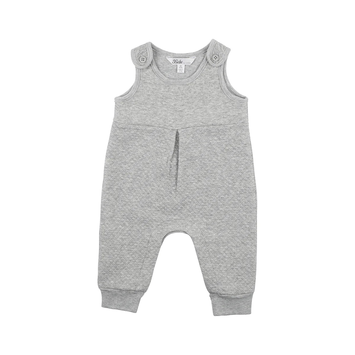 Bebe By Minihaha Llama Quilted Overall - Grey Marle