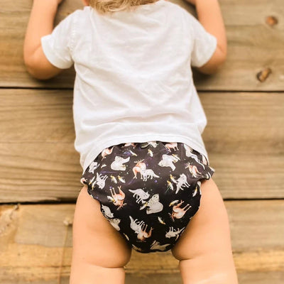 Monarch Classic Swim Nappy With Snaps - Disco Bears