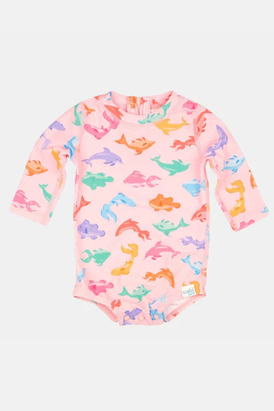 Toshi Swim Baby Onesie Long Sleeve Classic - Dishy Fishy