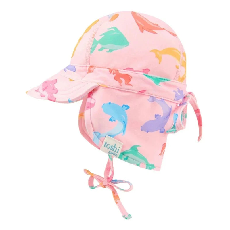 Toshi Swim Baby Flap Cap Classic - Dishy Fishy