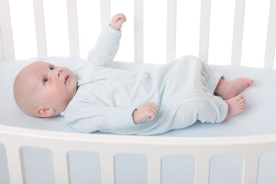 Emotion & Kids Sleep Sack - White Self Stripe