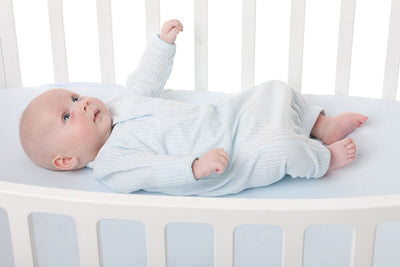 Emotion & Kids Sleep Sack - Pale Blue Self Stripe